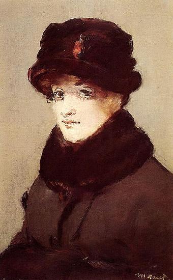 Edouard Manet Mery Laurent au chapeau de loutre